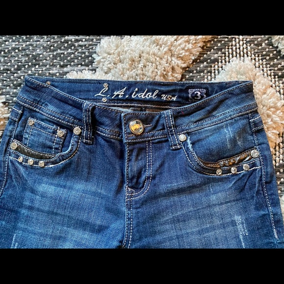 LA Idol Jeans size 3 - Picture 3 of 5